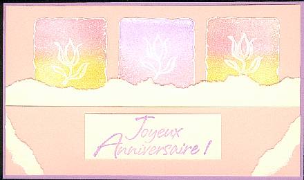 anniversaire tulipes pastelles