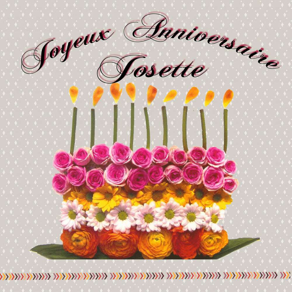 Apprendre Ces Joyeux Anniversaire Josette