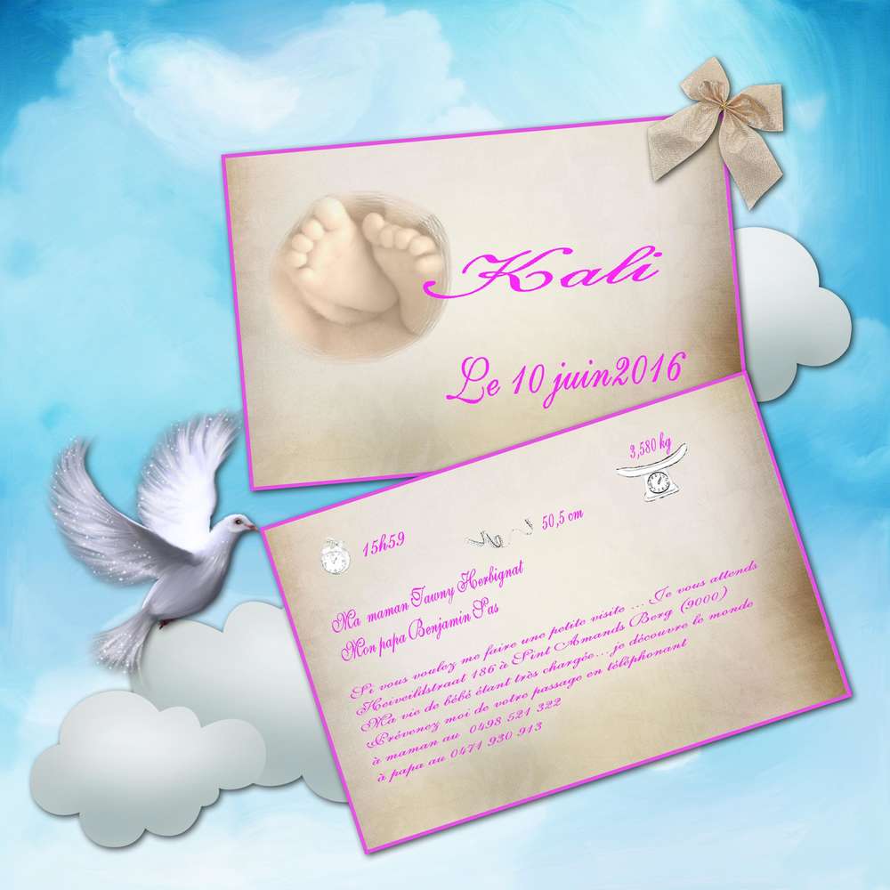 annonce d'une naissance