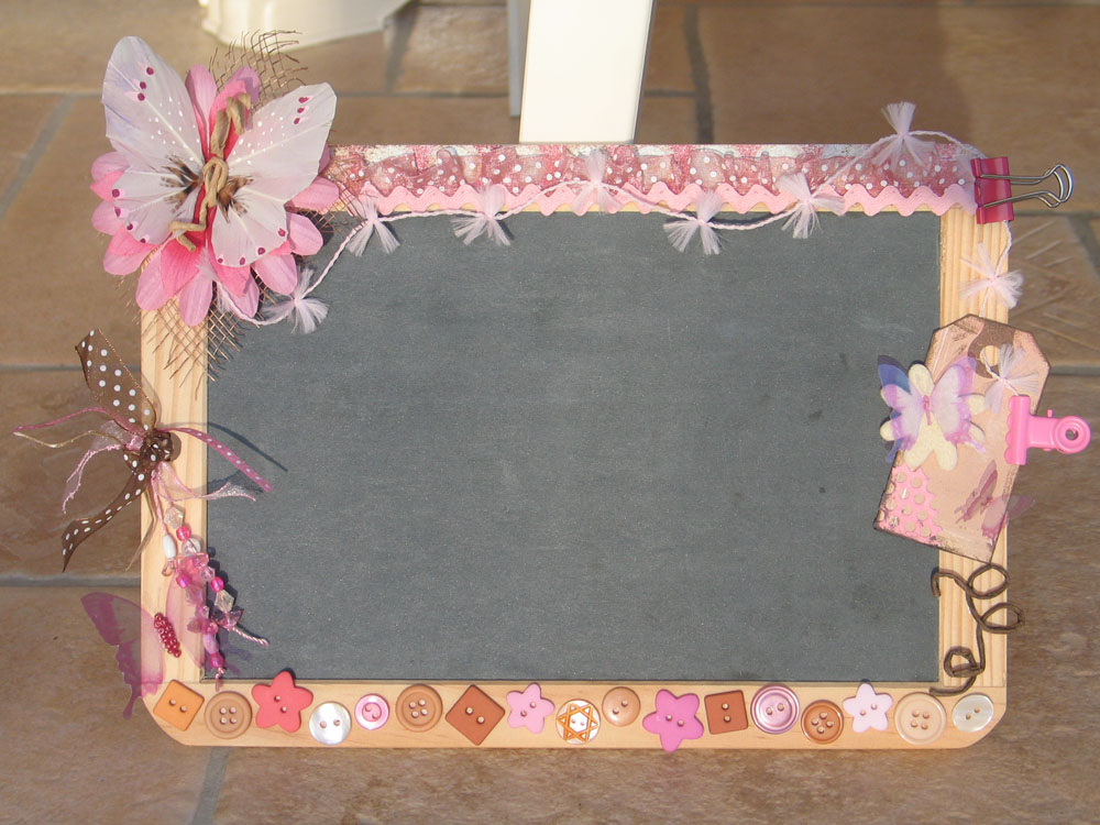 ardoise décolier décorée