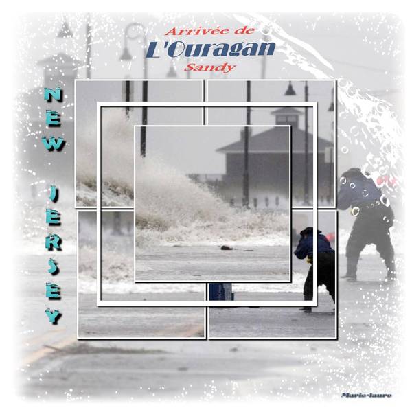 Arrivée de l'Ouragan Sandy par les côtes du New Jersey