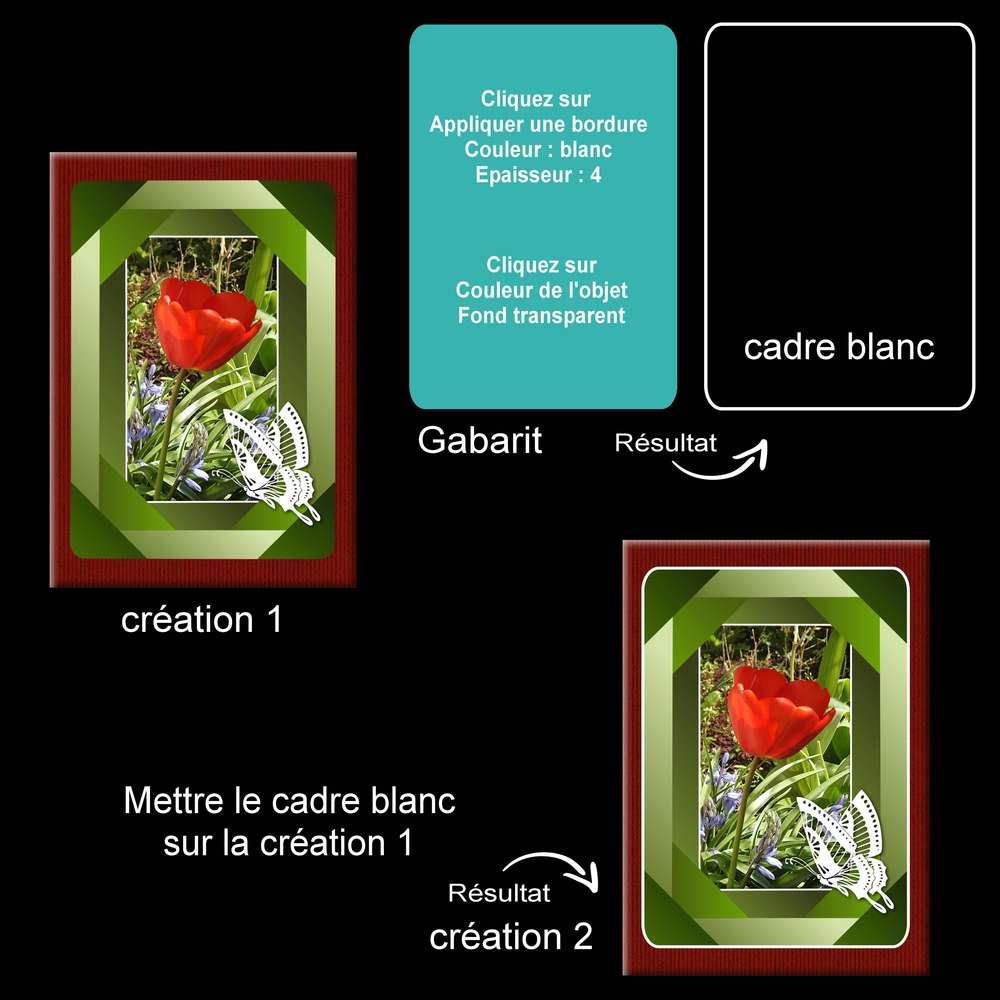 ASTUCE - CADRE BLANC