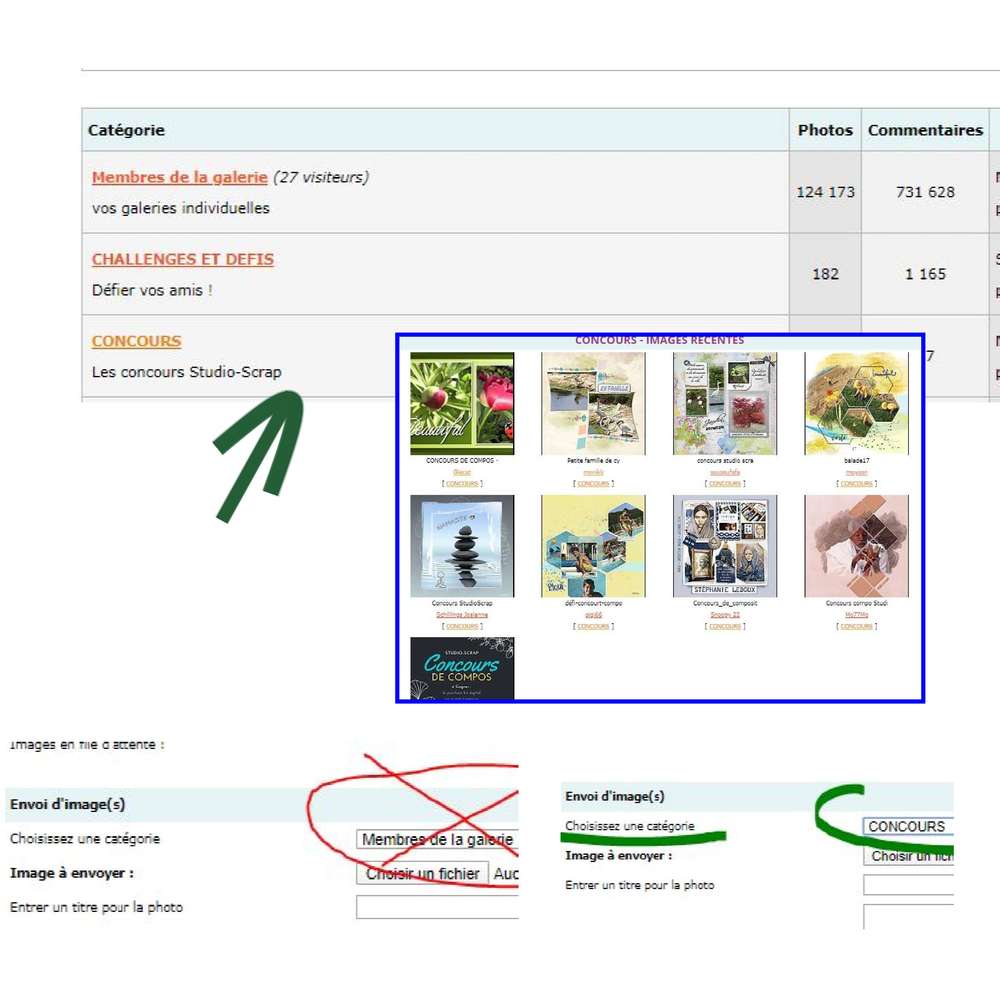 attention pour le concours !