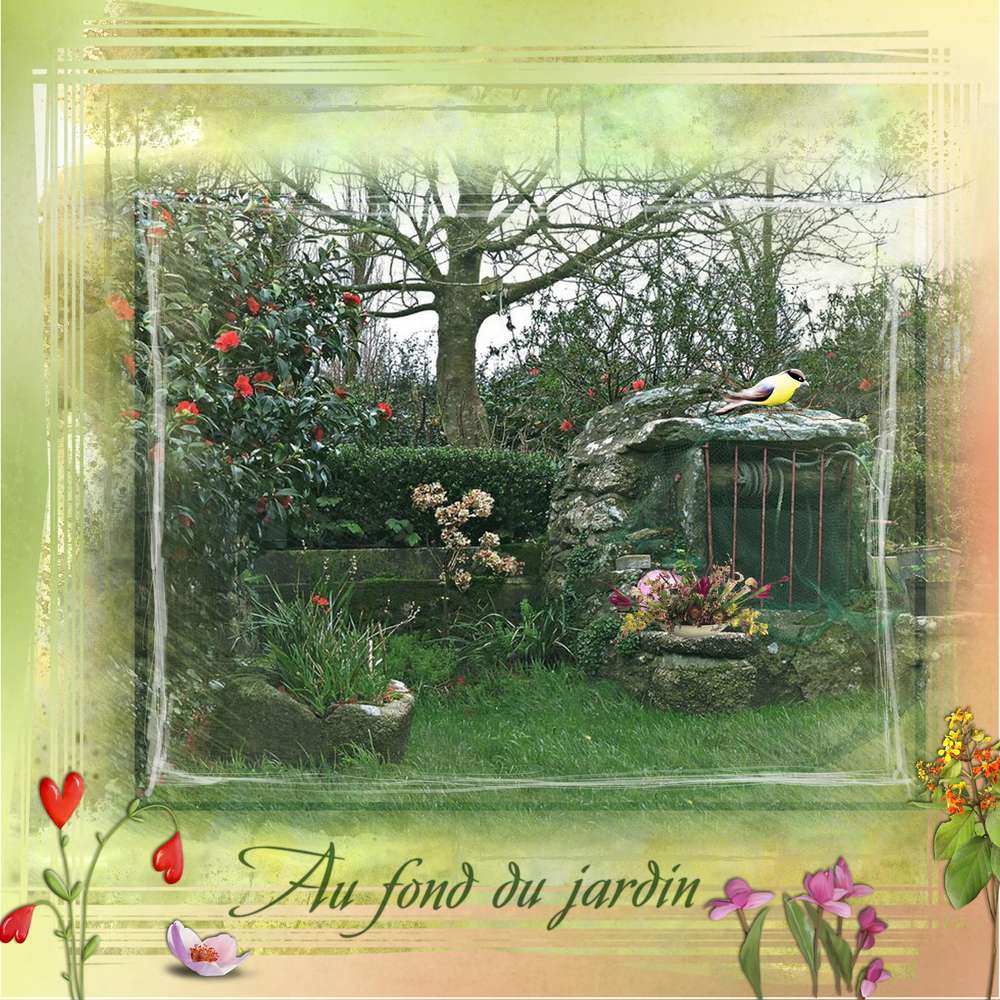 au fonds du jardin