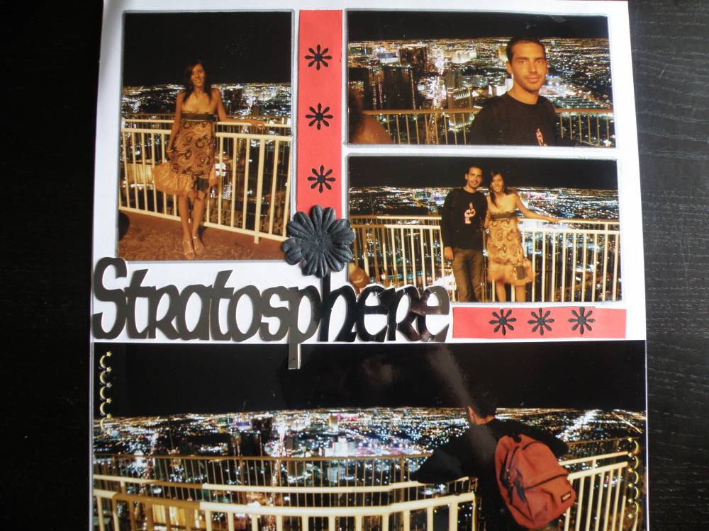 Au sommet de la tour de l'hôtel "Stratosphère"