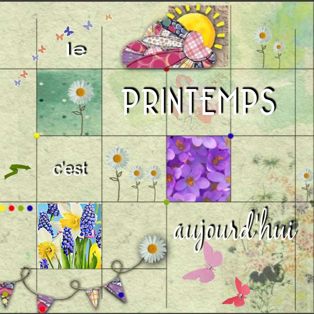 aujourd'hui c'est le printemps