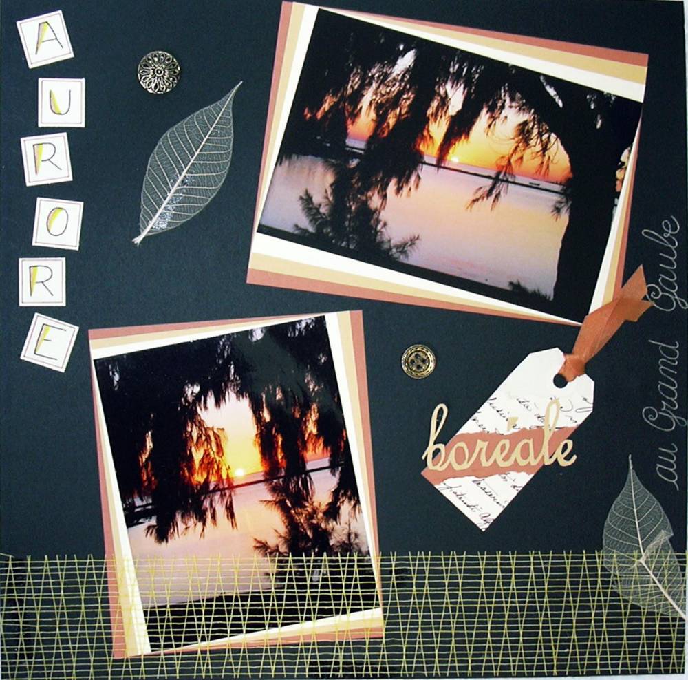 Aurore boréale sur le Grand Gaube