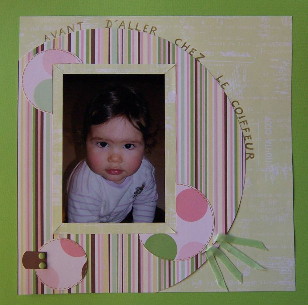 Avant d'aller chez le coiffeur Maëlle avait ces belles boucles.