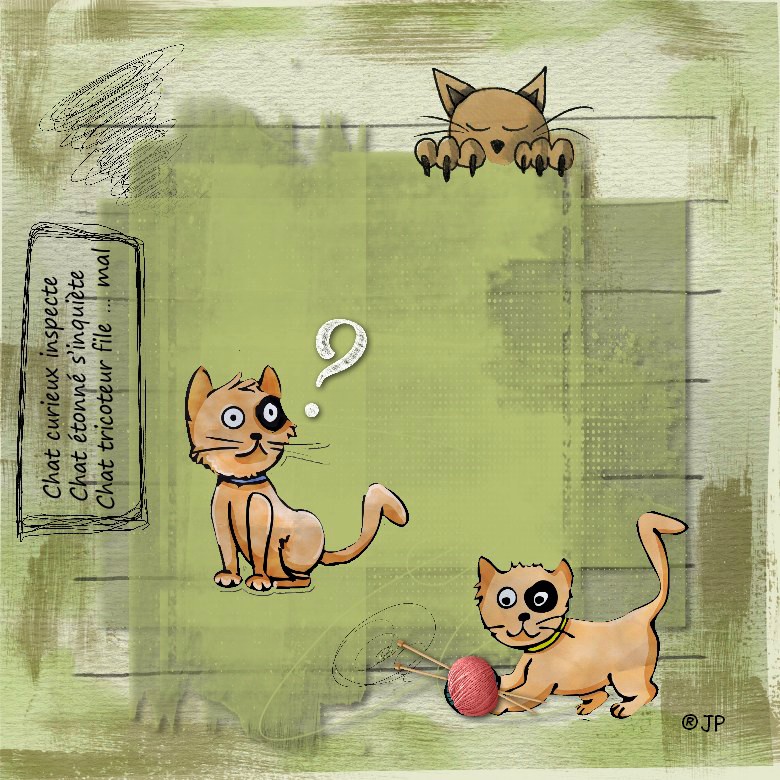 Avec des riens, on fait un tout…  surtout quand le chat s’en mêle.