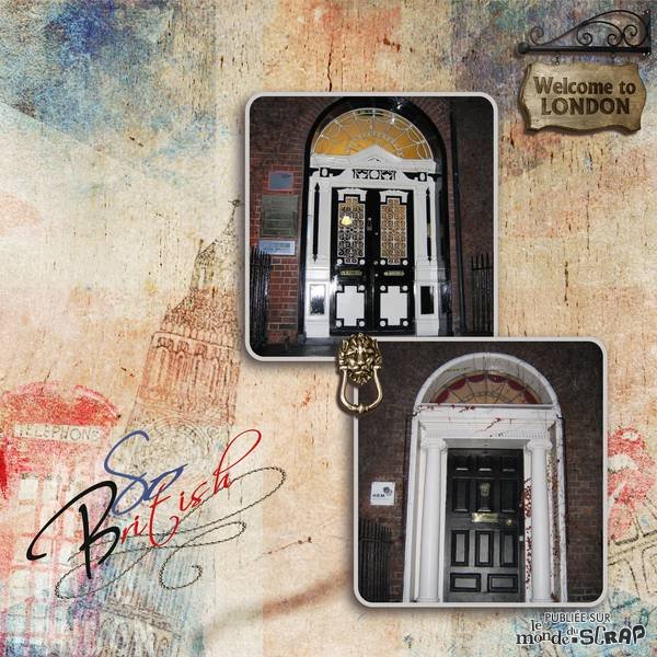 avec le kit BRITISH de studio scrap