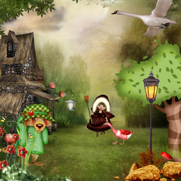 Avec le kit "Loup y'es-tu ?" scénique de Kastagnette