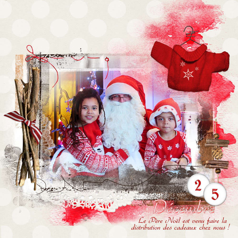 avec le père Noël le 25/12/16
