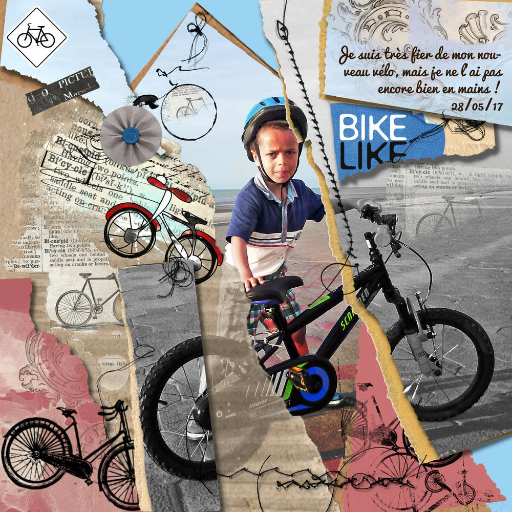 avec mon nouveau vélo