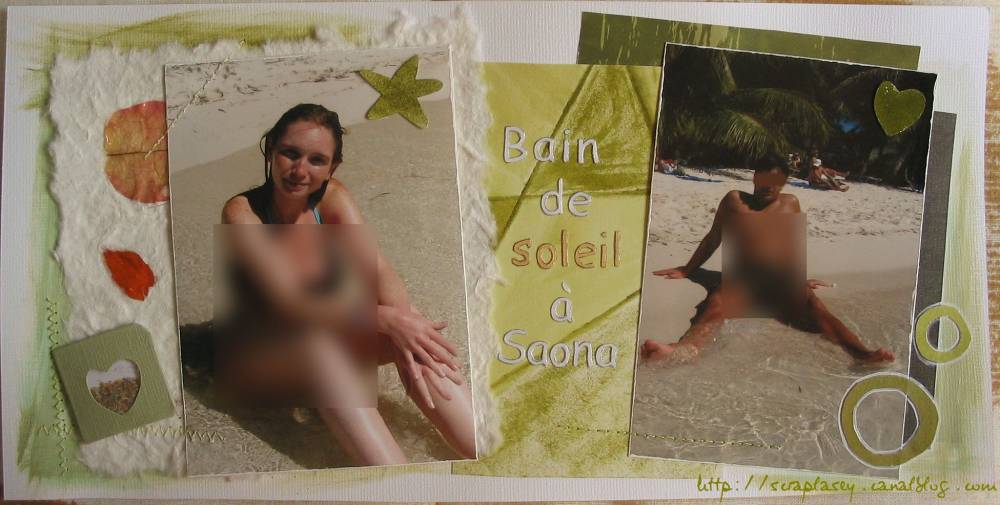 Bain de soleil à Saona