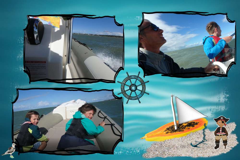 balade en bateau....