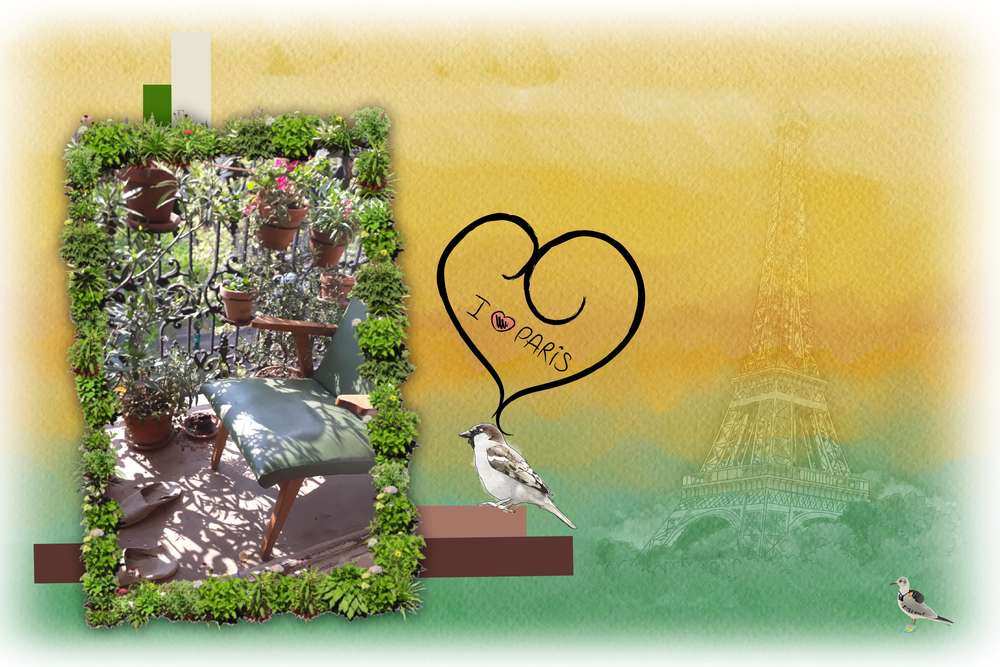 balcon parisien de confinement.......