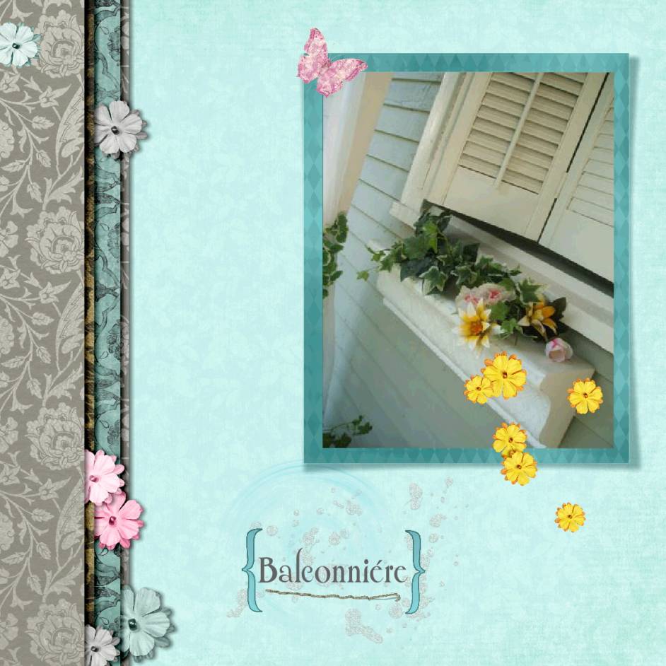 Balconniére semaine turquoise