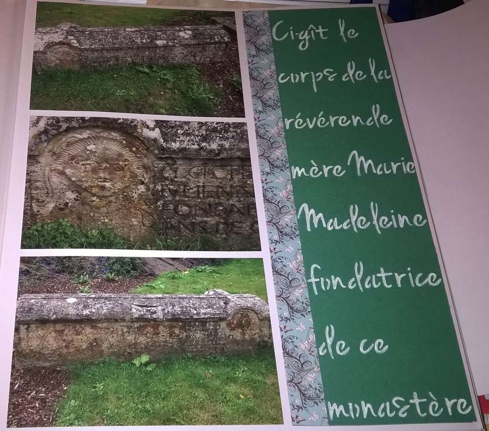 Bayeux tombe de la fondatrice du monastère