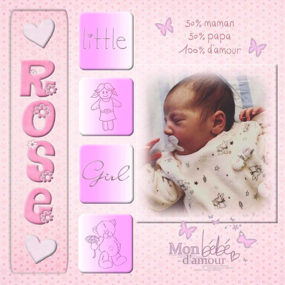 bébé rose