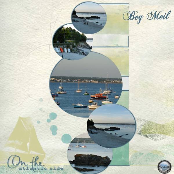 Beg Meil à la tombée de la nuit