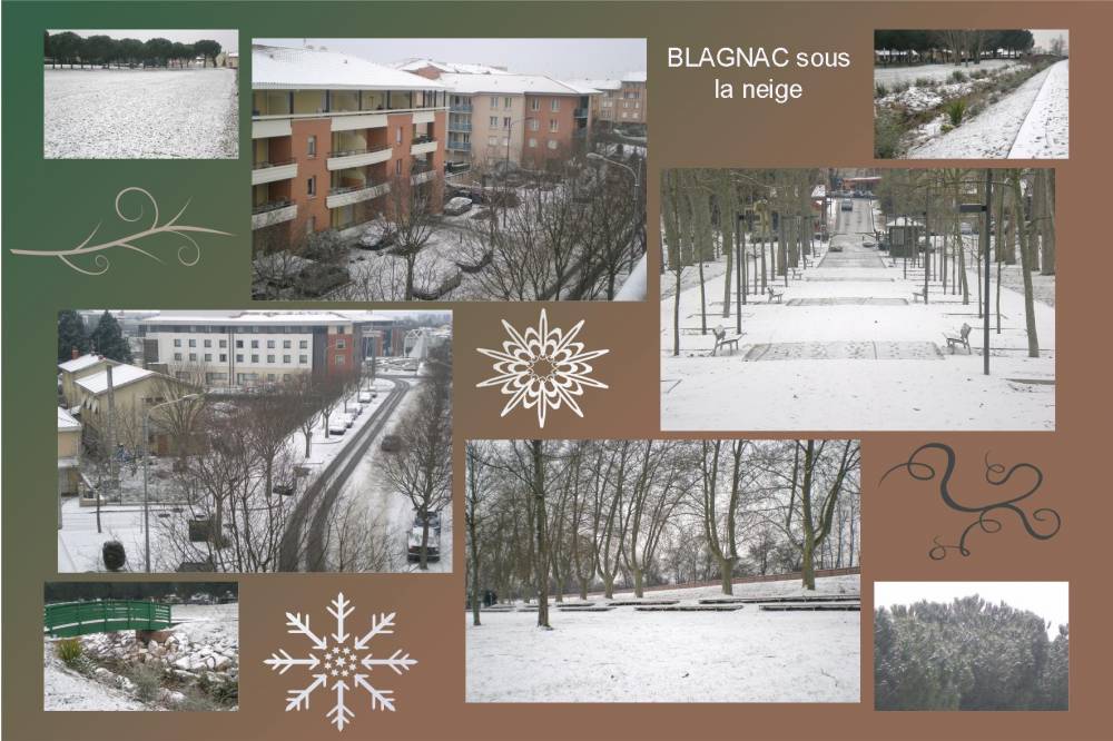 Blagnac sous la neige...