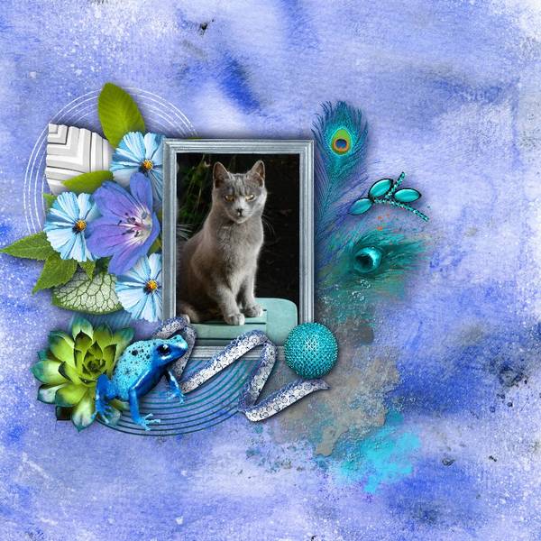 Bleu aquarelle