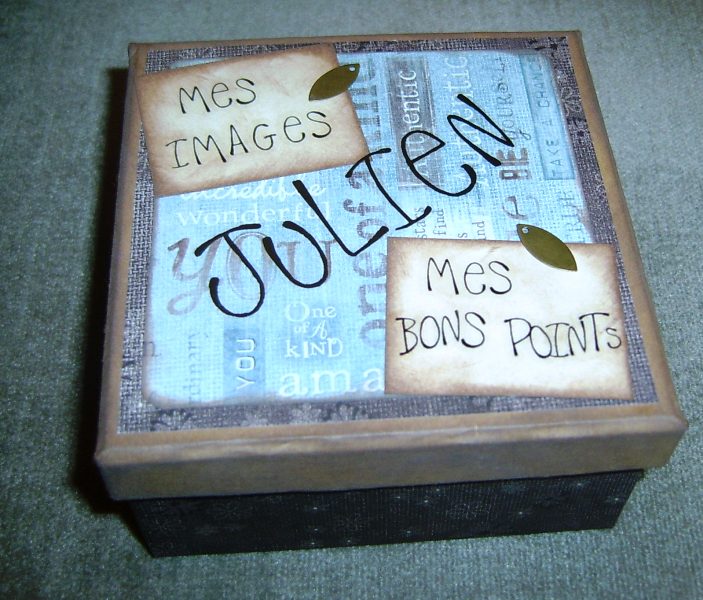 Boîte à bons points et images