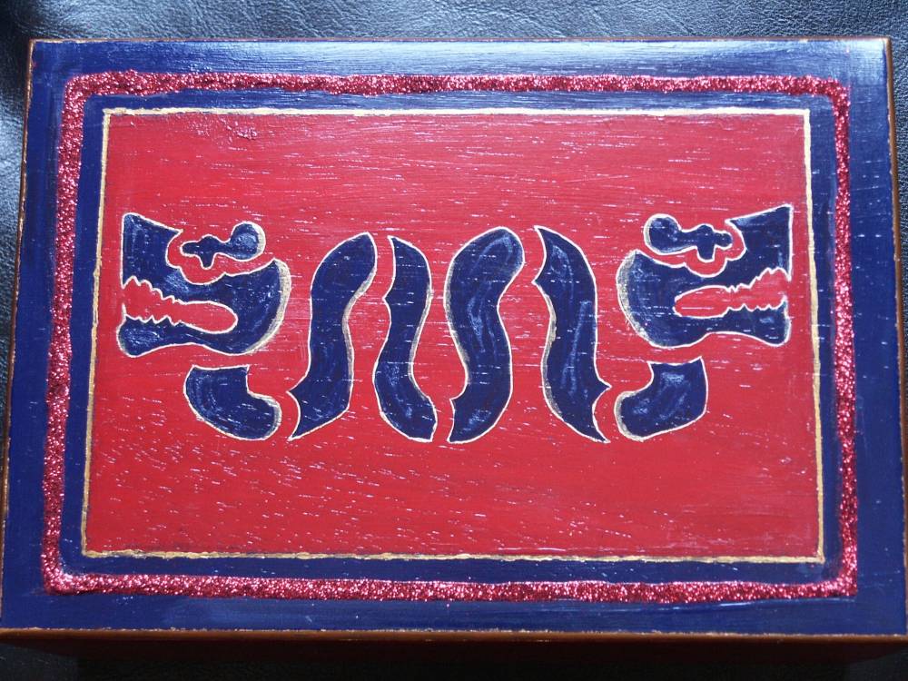 boite à thé vue de dessus