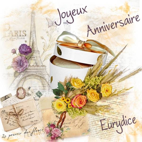 Bon Anniversaire Eurydice