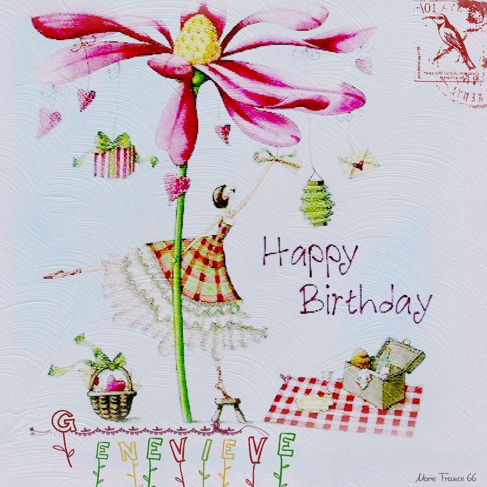 BON ANNIVERSAIRE GENEVIEVE