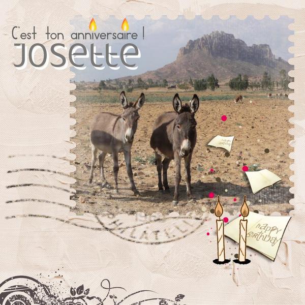 bon anniversaire Josette