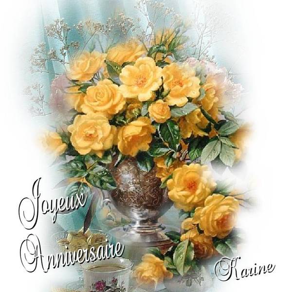 Bon anniversaire Karine
