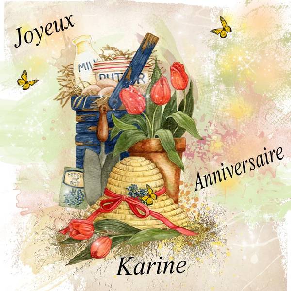 Bon anniversaire Karine