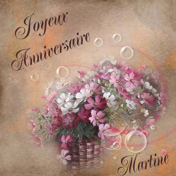 Bon anniversaire Martine