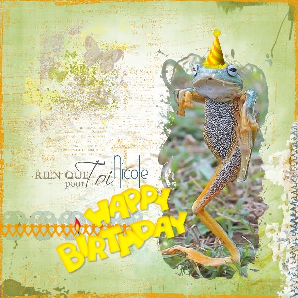 Bon anniversaire Nicole,