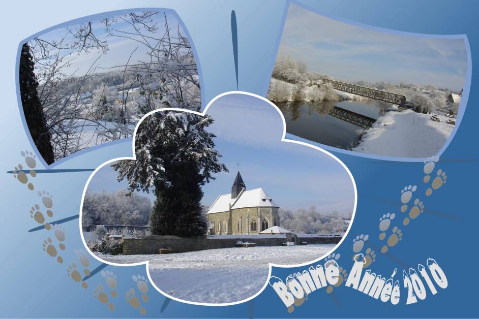 Bonne année 2010 sous la neige