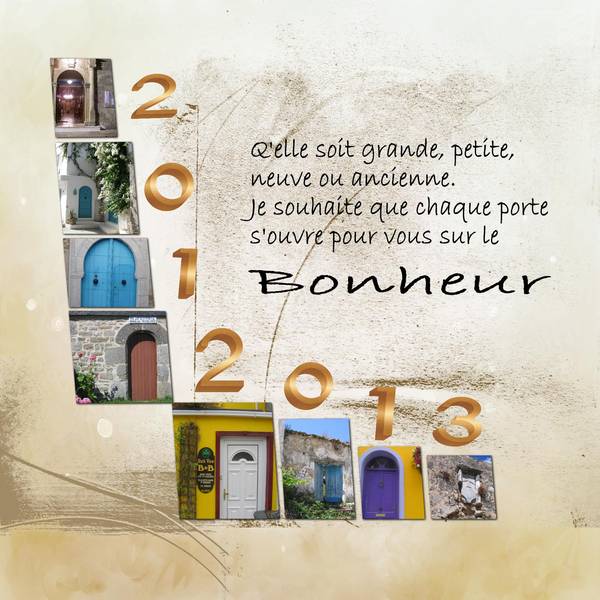 Bonne et heureuse année à vous tous