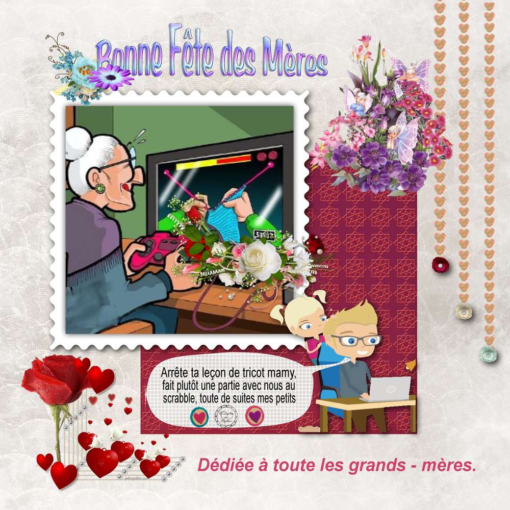 Bonne fête aux grands - mères