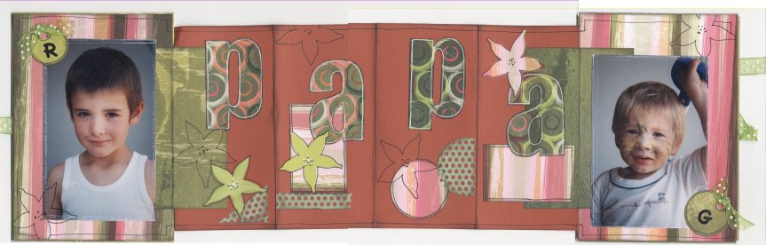 Bonne fête Papa **Rouge de Garance** - intérieur