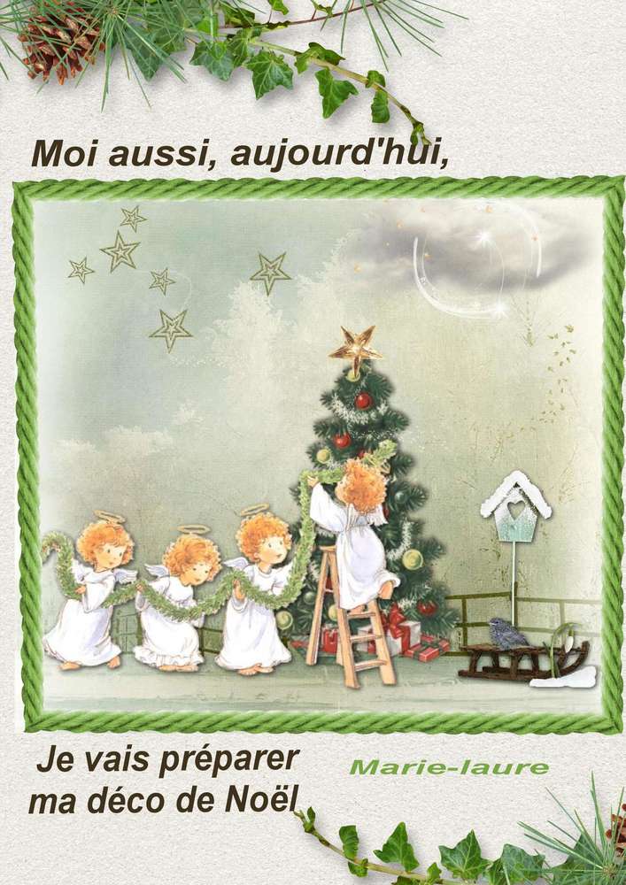 Bonne préparation de votre déco de Noël.....