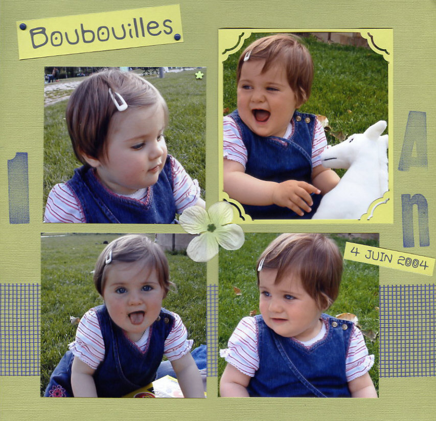 Boubouilles à 1 an