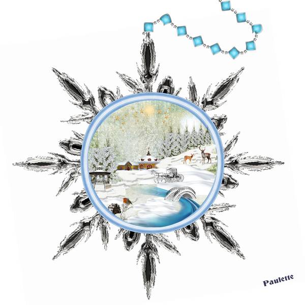 boule de Noël defi Gilberte