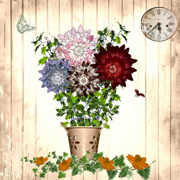 bouquet de fleur tuto mélodie