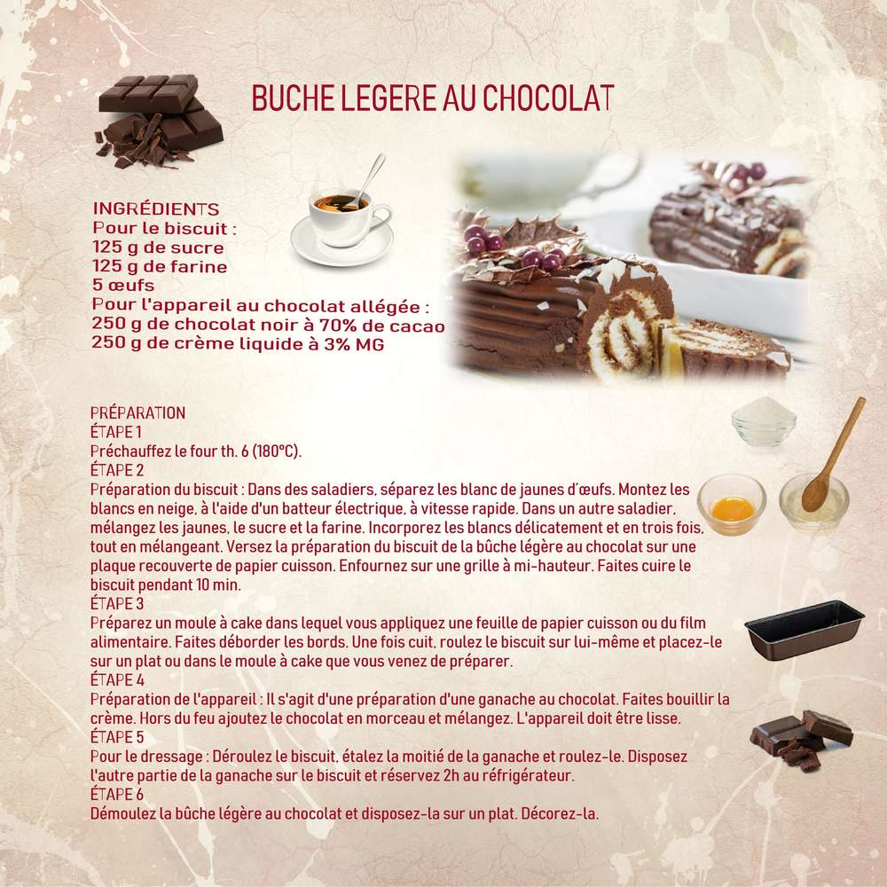 Bûche au chocolat