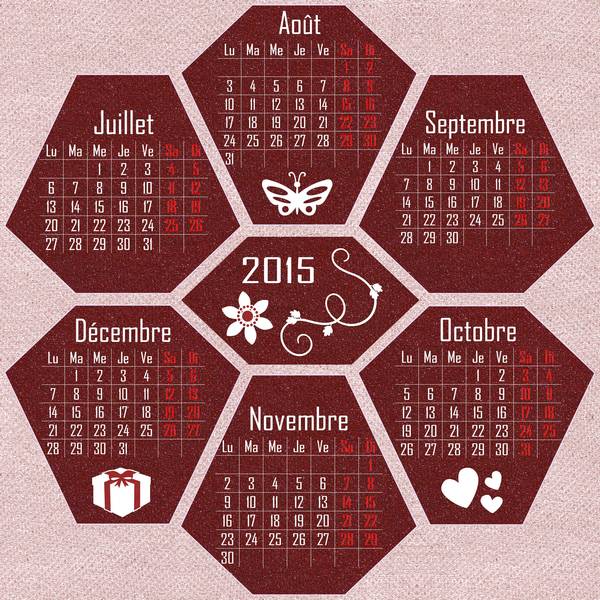 CALENDRIER 2015 - SECOND SEMESTRE