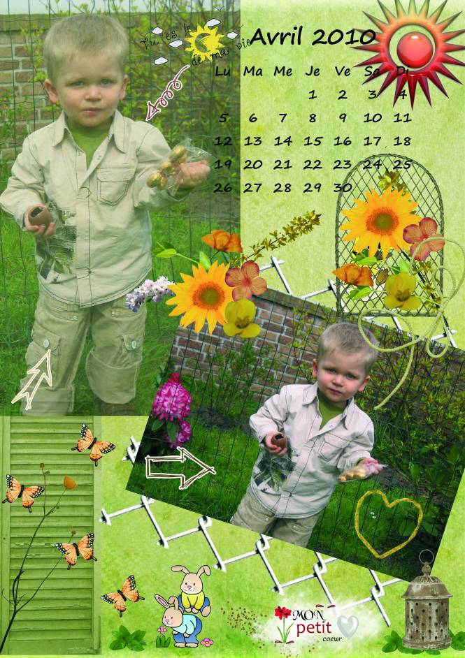 calendrier Avril 2010