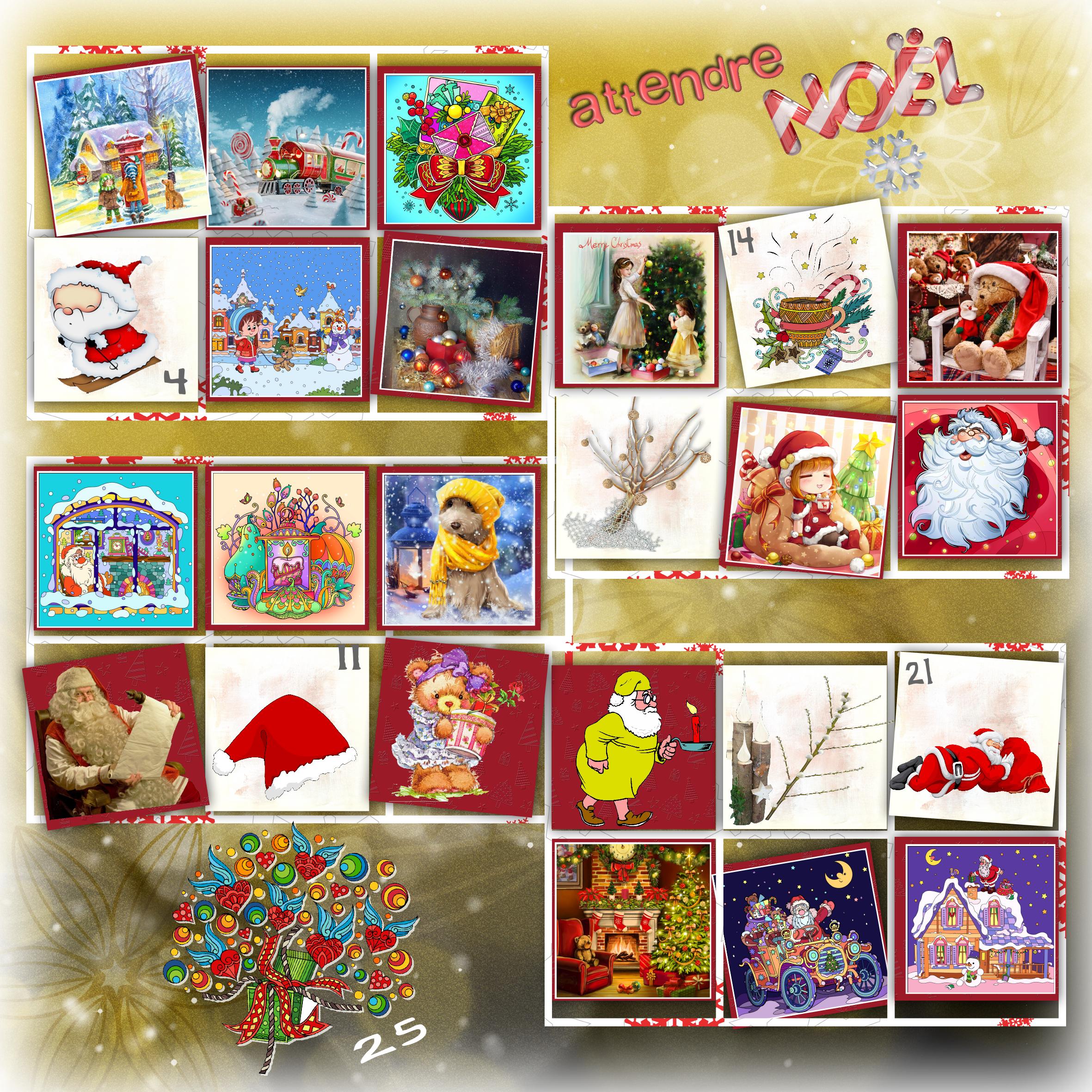 calendrier de l'Avent -Challenge Corinne