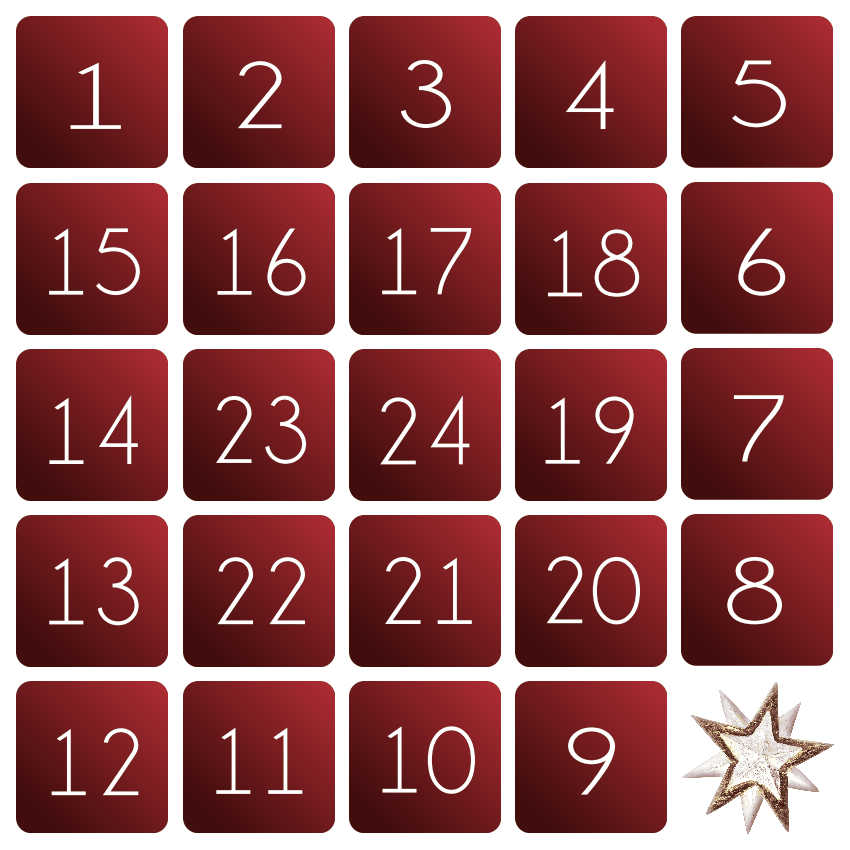 CALENDRIER DE L'AVENT - JOYEUX NOEL - (1)