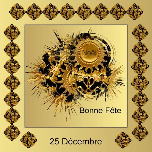 CALENDRIER DE L'AVENT TERMINE - JOYEUX NOEL