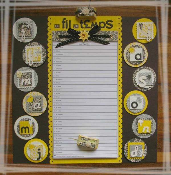 calendrier géométrique